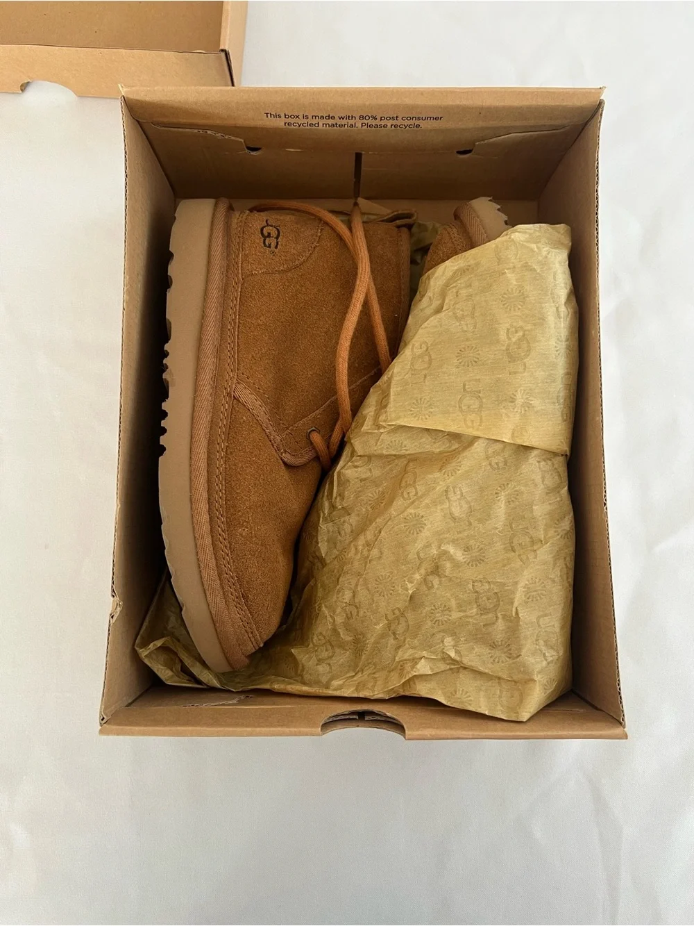 UGG Kids Chestnut Brown Suede Lace-Up Boots